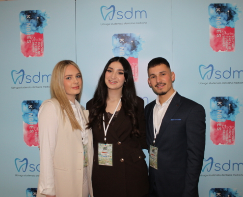 Slika 1. Organizacijski odbor: Tea Kopić, Iva Biloš i Mladen Kujundžić